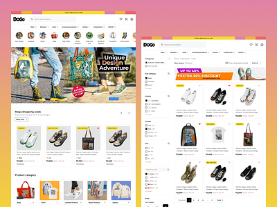 DOGO e-commerce fashion website branding ecommerce fashion graphic design logo ui website