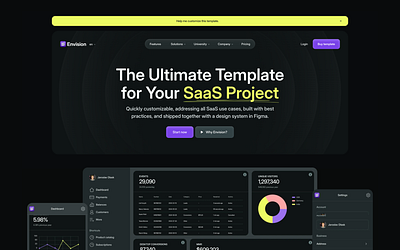 SaaS Webflow Template - Home, Pricing & Careers (Dark Mode) branding careers page dark mode dark saas website design graphic design homepage plans pricing page pricing table saas software ui ui ux ux web webdesign webflow