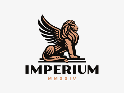 Imperium branding concept design illustration leo lion logo