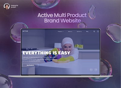 Active Multi Product Brand Website branding graphic design product design ui ux web design