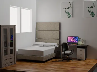 Cozy Gaming Room Minimalis 3d graphic design motion graphics ui