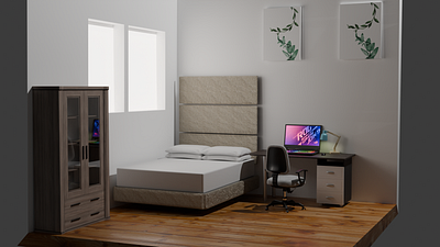 Cozy Gaming Room Minimalis 3d graphic design motion graphics ui