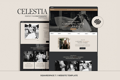 CELESTIA - Photography Squarespace Website Template landing page photographer website photography portfolio portfolio website squarespace template squarespace website website design website template website theme wedding photographer