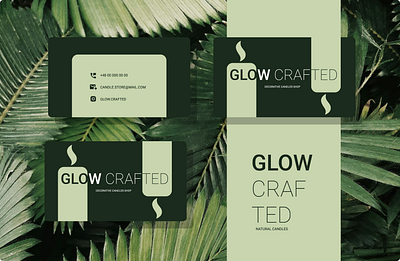 Business card for a candle shop branding business card figma graphic design ui ux ux design