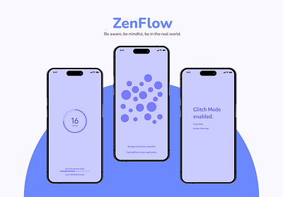 ZenFlow: UI/UX case study digital wellness ui ux uxr