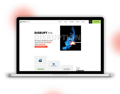 Coreway Solution - IT Company Web UI figma it company minimal simple design ui web design