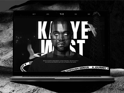 Kanye West - Personal Website Design Landing Page Concept branding case study clean design experimental landing page luxury modern personal website profile website responsive website ui user interface ux web design web designer website website design website designer website layout