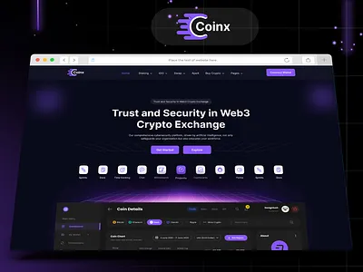 CoinX - Crypto Swapping and IDO Web3 UI Kit coinx crypto crypto exchange cryptocurrency cryptoswapping exchange figma figma design ido memecoin ui kit web ui kit web3