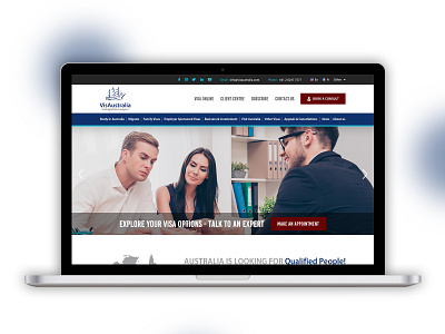 VisAustralia - Immigration Lawyers design graphic design homepage modern design ui ui design ux web