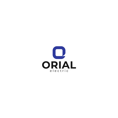 Oriel electric brand logo design branding design graphic design logo modern top vector