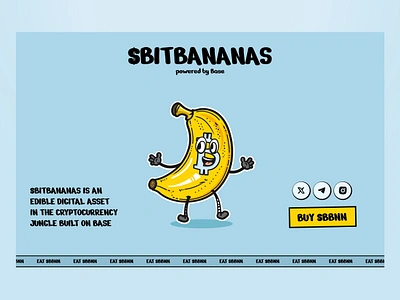 Bitbananas meme coin design ai banana base bitcoin blockchain bonk crypto doge ethereum floki landing page meme meme coin pepe shiba solana stank token ui