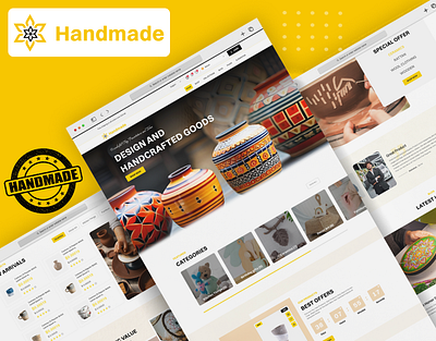 Ceramics & Pottery Store Web UI Kit With HTML templates bootstrap ceramic css figma figma design html html template pottery shop pottery store tailwindcss ui kit web template web ui kit website template