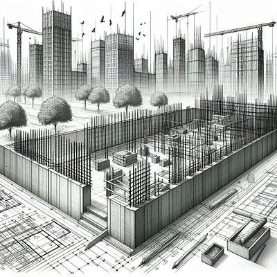 Sketsa Pemasangan Pagar Panel Beton Untuk Berbagai Kebutuhan con design graphic design precast sketch