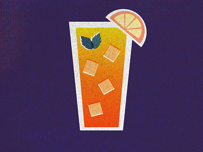 Tequila Sunrise design flat graphic design illustration vector