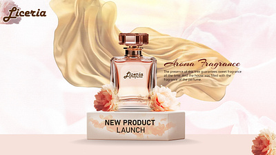 Perfume Branding Banner graphic design photoshop