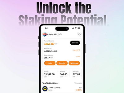 Liquid Staking & Restaking App UI Kit app ui app ui kit blockchain crypto cryptostaking figma figma desing figma ui kit liquid staking restaking ui ui kit uiux