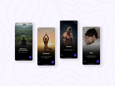 ONBOARDING SCREEN OF YOGA & MEDITATION APP branding graphic design onboardingscreen ui uxdesigner