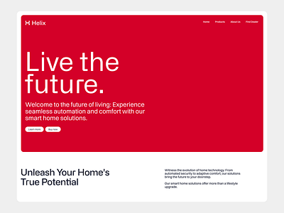 Smart Home Solutions Landing Page @ Flagship figma landing page lifestyle modern design smart home ui uiux ux web web design website design