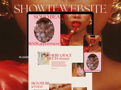 Soho Beauty | Showit Website Template aesthetic aestheticdesign beauty design etsy etsyseller etsyshop graphic design modern showit showitdesign showittemplate ui ux web webdesign website webtemplate