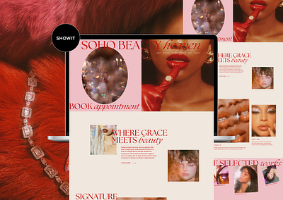 Soho Beauty | Showit Website Template aesthetic aestheticdesign beauty design etsy etsyseller etsyshop graphic design modern showit showitdesign showittemplate ui ux web webdesign website webtemplate