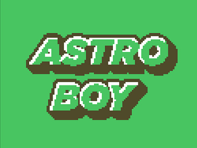 Pixelated text effect astro boy branding cartoon design font graphic design illustration logo motion graphics neomorphism pixel art poster skeuomorphism skeuomorphism design typography ui ux vector