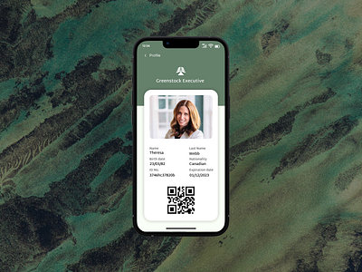 Electronic ID card | Daily UI Challenge #37 app id mobile design ui ui design