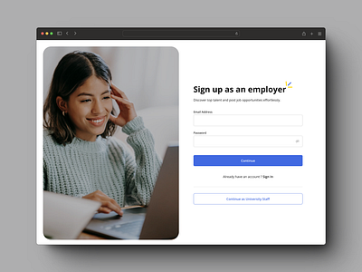 Sign Up Page design signup page ui