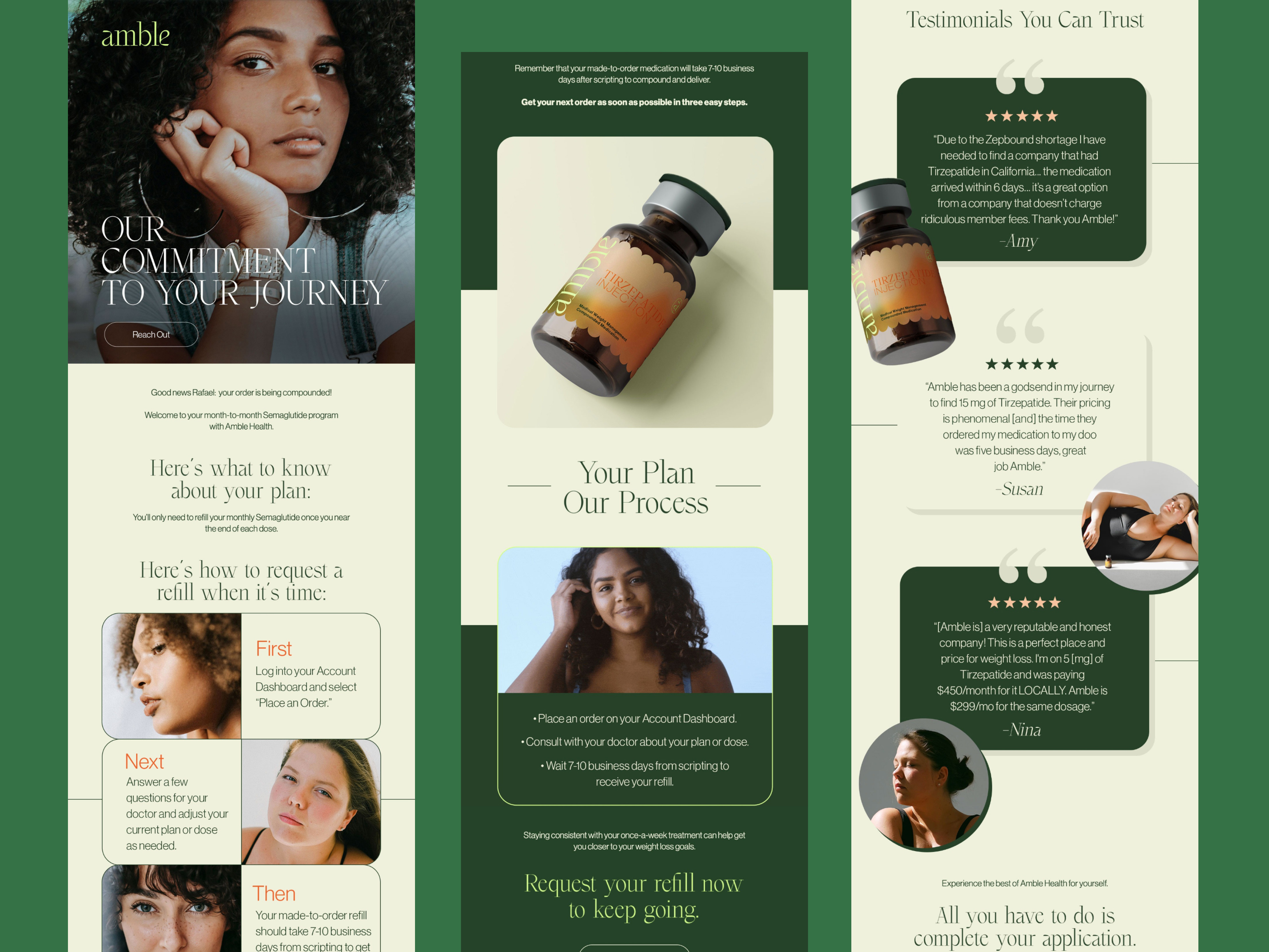 amble health tirzepatide price Newsletter Design for Health and Wellness Brand by Flowium on Dribbble