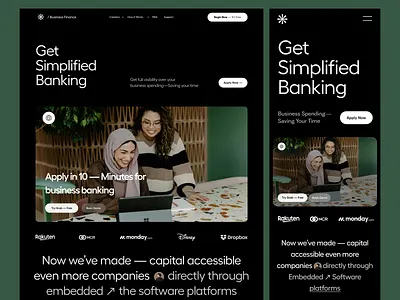 SaaS Banking - Finance Landing Page banking landing page dstudio finance header hero landing page payment product product design saas saas landing page top agency typography ui ui ux user experience ux web web design website