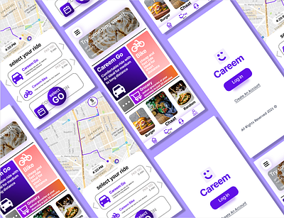 Careem Ride-hailing App redesign ui