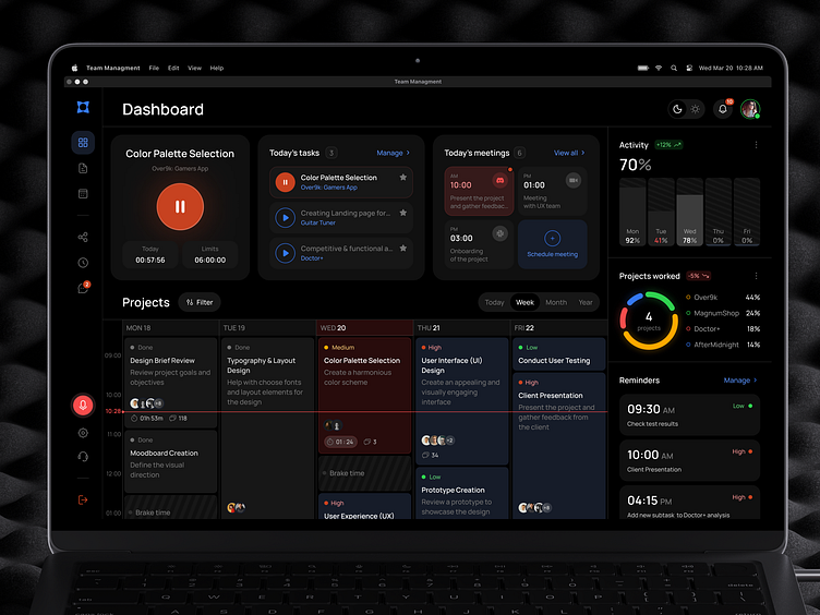 Team Management Calendar UI Dashboard by Shakuro UI/UX for Shakuro on ...