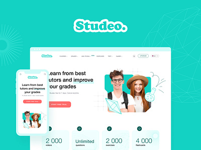 Studeo | Web Design design graphic design illustration london online learning platform students study ui ux web design