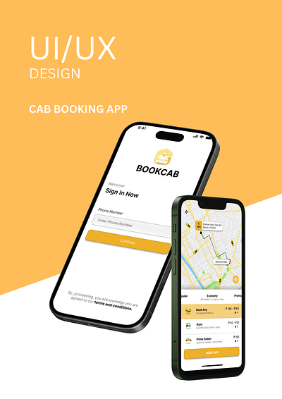Cab Booking App UI/UX Design app design figma designs mobile design ui uiux design uiux designs ux ux design