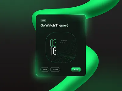 Go Watch Theme 6 app design figma product design smart watch ui