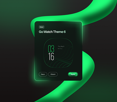 Go Watch Theme 6 app design figma product design smart watch ui