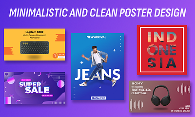 Clean Poster Designs graphic design