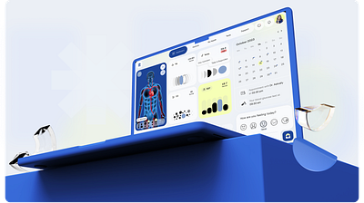 Pulsar medical platform 3d animation app appointment branding dashboard doctor graphic design landing page logo saas ui ux