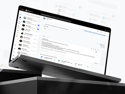 Chatback - EMS Software chat app chat ui convesation crm it company messaging platform outbox product product design software uiux