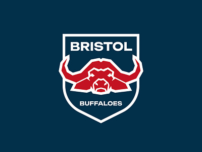 Bristol Buffaloes FC - Logo & Visual Identity Design animal badge brand identity branding crest football graphic design logo logo design logomark logos mark minimal soccer sports team visual identity