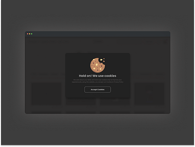 Day #16 of 100: Designed a Cookie Consent Popup/Overlay #DailyUI cookie cookie conent cookie consent modal cookie consent modal ui cookies cookies popup design gdpr compliance popup gdrp popup modal overlay popup popup modal popup ui ui ux