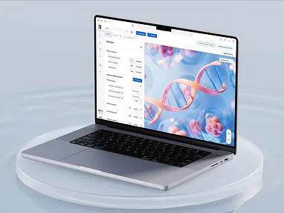 MINERVA - medical research platform animation blue clean dashboard desktop health health dashboard healthcare healthtech interface medical minimalistic research science ui user interface ux ux ui web web design