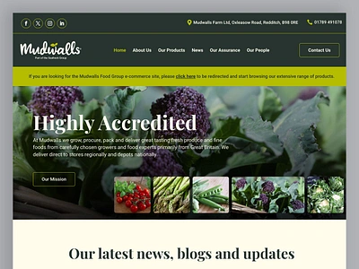 Farm & Food Supplier: Website UI/UX design farm farming figma food supplier fresh produce mockup ui ux web design web development