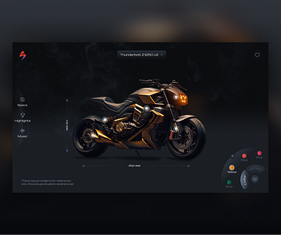 Superbike Explore UI graphic design ui