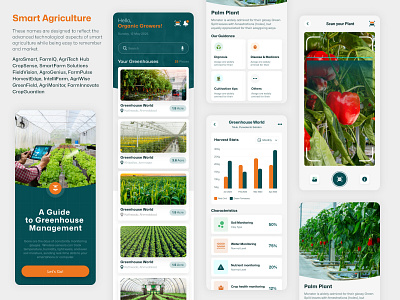 Smart Agriculture branding graphic design logo ui