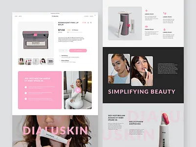 Beauty & Skin Care E-commerce Website beauty care beauty ecommerce beauty landing page beauty products beauty ui beauty website ecommerce brand figma shopify skin care skin care ecommerce skin care figma skin care products ui web design