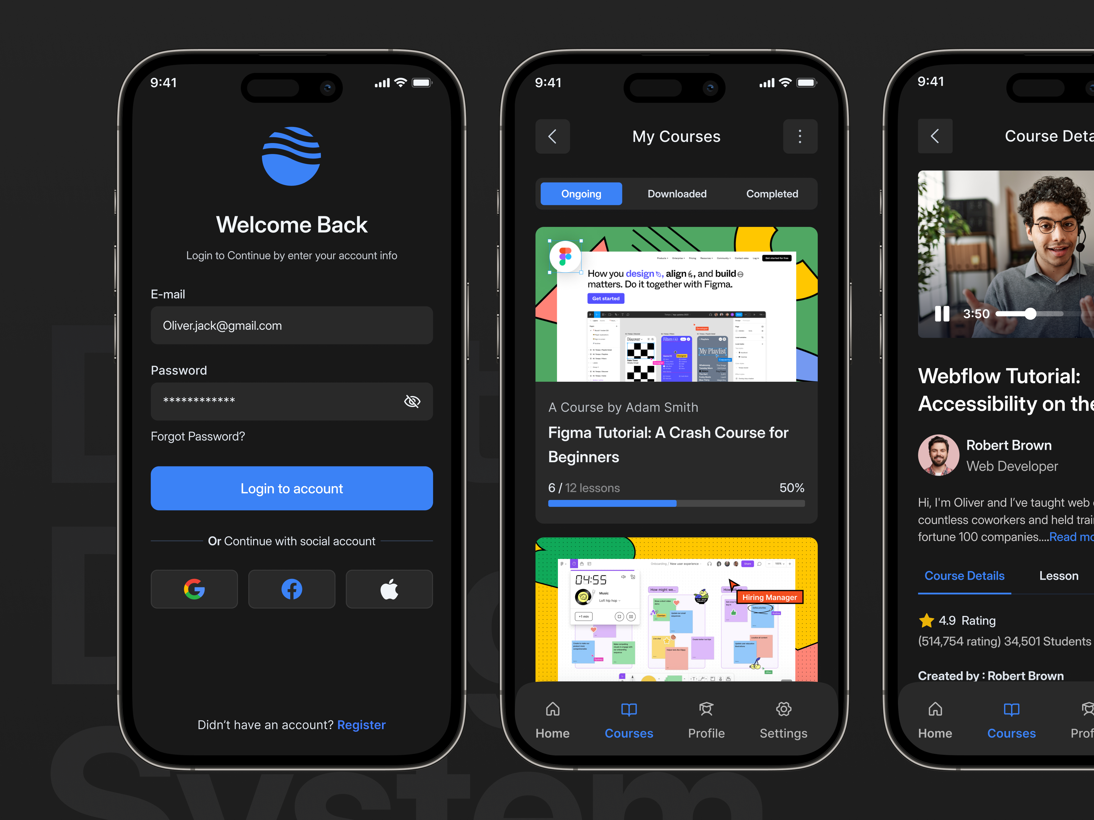 Example of Mobile App Design (Up To 10 Screens)