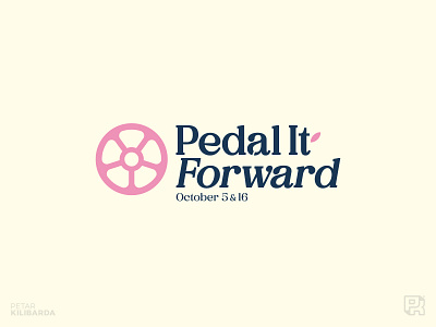 Pedal it Forward (Client's work) bike cycling forward fundraising pedal petal race wheel