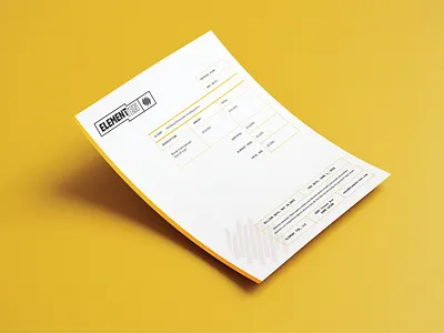 Element Ten // Branding, Invoice art direction art director branding collateral design designer freelance freelance designer freelancer graphic design invoice invoice design kansas city logo logo design neon neon studio print collateral print design small business