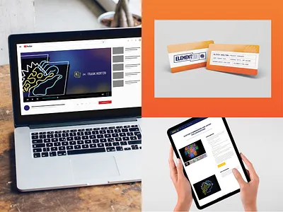 Element Ten // Branding, Collateral art direction art director branding business cards collateral design designer digital design freelance freelance designer kansas city logo neon studio print collateral print design small business branding web design youtube
