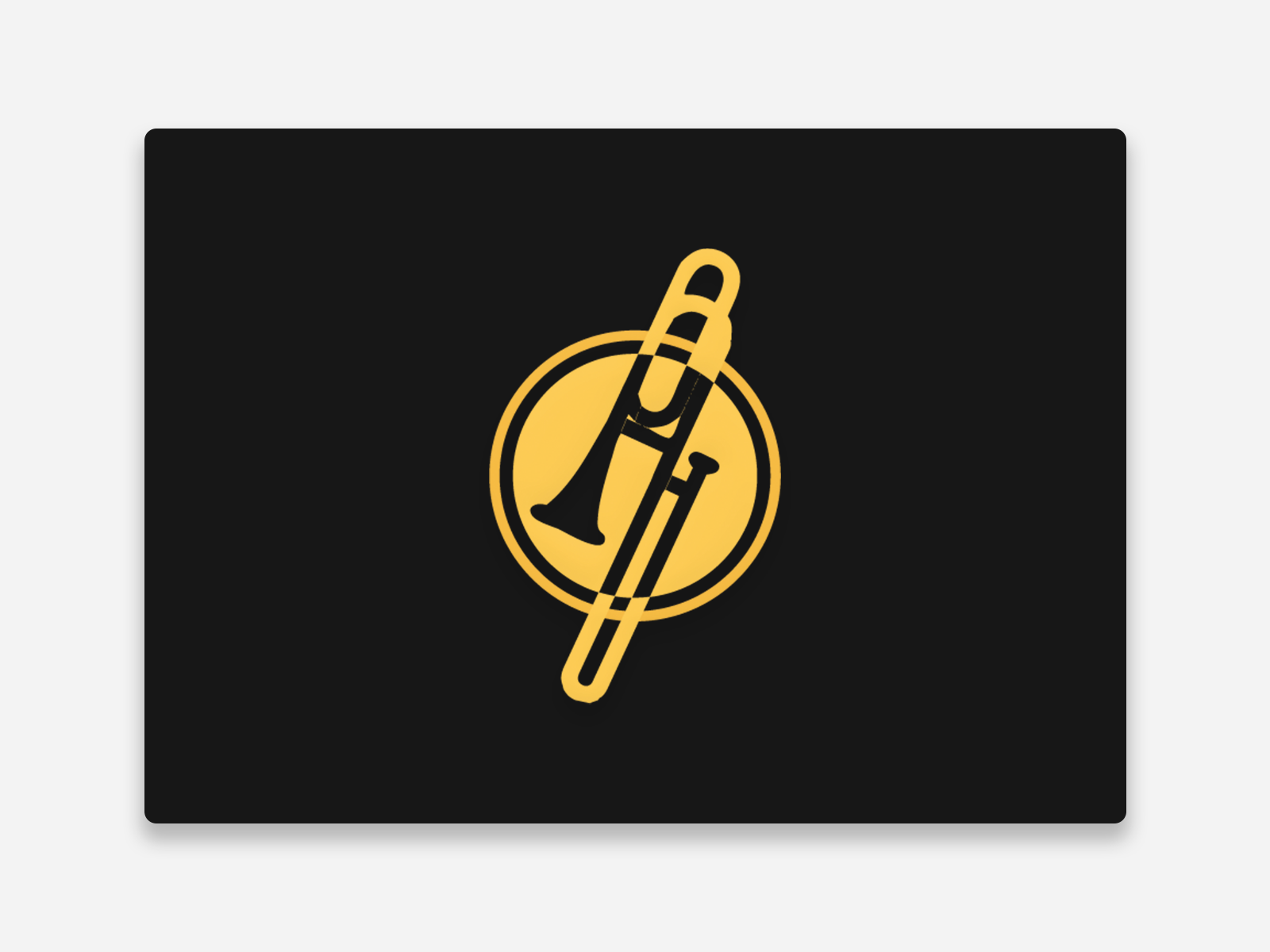 Trombone logo branding design logo music trombone